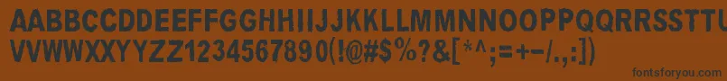 LouisCypher Font – Black Fonts on Brown Background