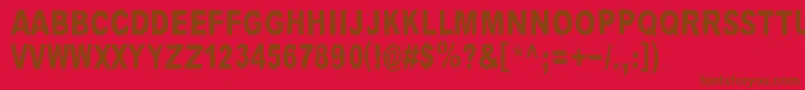 LouisCypher Font – Brown Fonts on Red Background