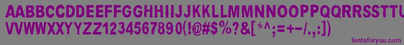 LouisCypher-Schriftart – Violette Schriften auf grauem Hintergrund