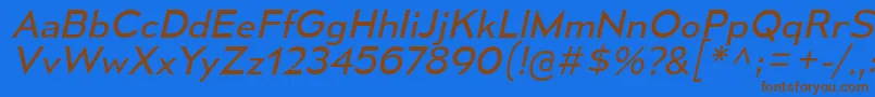 MesmerizeSeBkIt Font – Brown Fonts on Blue Background