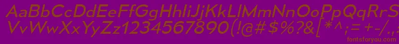 MesmerizeSeBkIt Font – Brown Fonts on Purple Background