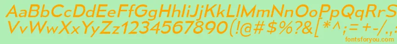 MesmerizeSeBkIt Font – Orange Fonts on Green Background