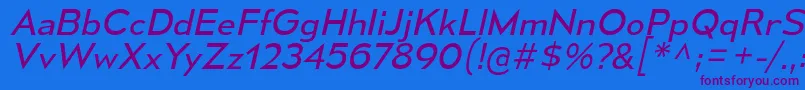 MesmerizeSeBkIt Font – Purple Fonts on Blue Background