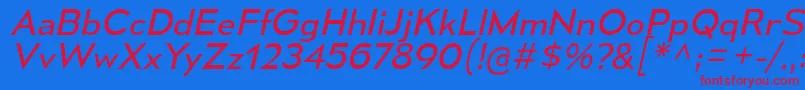 MesmerizeSeBkIt Font – Red Fonts on Blue Background