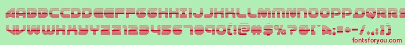 1stenterprisesgrad Font – Red Fonts on Green Background