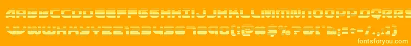 1stenterprisesgrad Font – Yellow Fonts on Orange Background