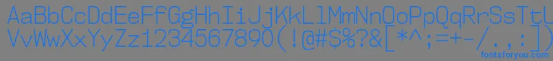 Nk57MonospaceScLt Font – Blue Fonts on Gray Background