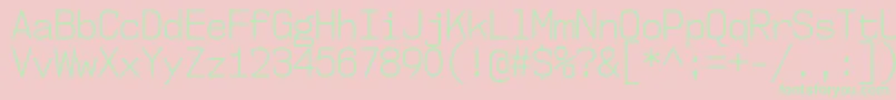 Nk57MonospaceScLt Font – Green Fonts on Pink Background