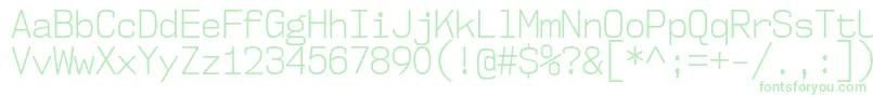 Nk57MonospaceScLt Font – Green Fonts