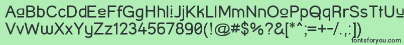 StreetCornerUpper Font – Black Fonts on Green Background
