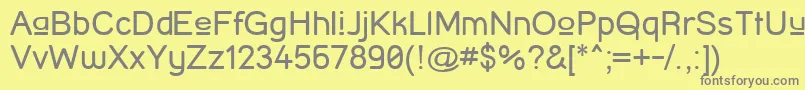 StreetCornerUpper Font – Gray Fonts on Yellow Background
