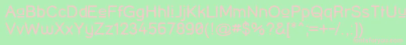 StreetCornerUpper Font – Pink Fonts on Green Background