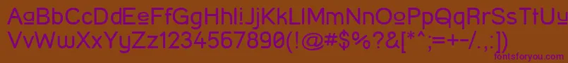 StreetCornerUpper Font – Purple Fonts on Brown Background