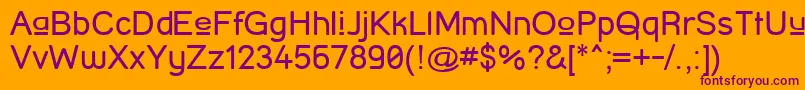 StreetCornerUpper Font – Purple Fonts on Orange Background