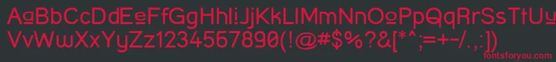 StreetCornerUpper Font – Red Fonts on Black Background
