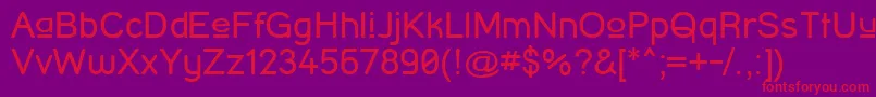 StreetCornerUpper Font – Red Fonts on Purple Background