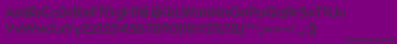 Irritate Font – Black Fonts on Purple Background