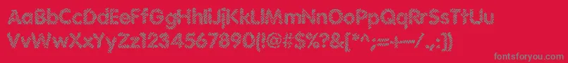 Шрифт Irritate – серые шрифты на красном фоне