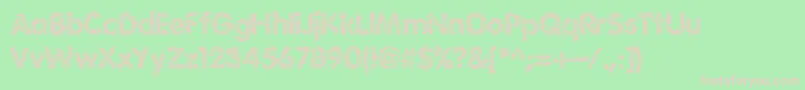 Irritate Font – Pink Fonts on Green Background