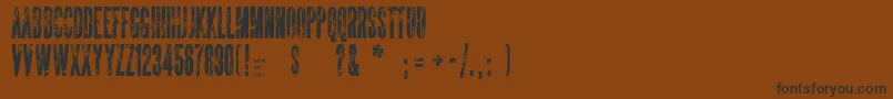 TheSickmen Font – Black Fonts on Brown Background