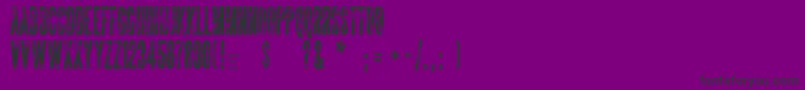 TheSickmen Font – Black Fonts on Purple Background