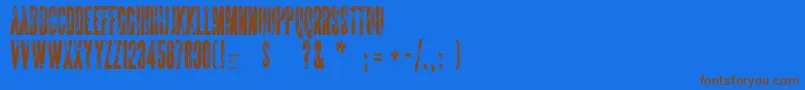 More about TheSickmen Font TheSickmen Font – Brown Fonts on Blue Background
