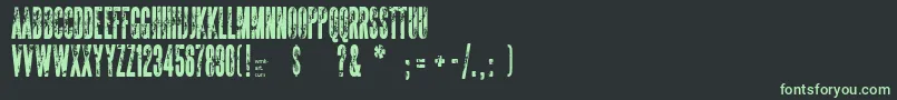 TheSickmen Font – Green Fonts on Black Background