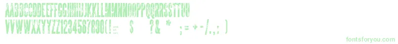 TheSickmen Font – Green Fonts on White Background
