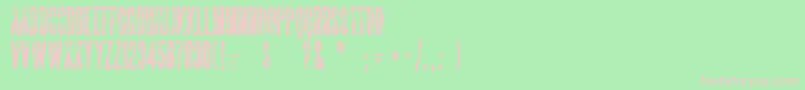TheSickmen Font – Pink Fonts on Green Background