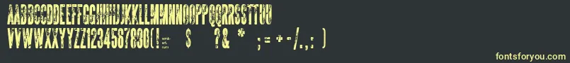 TheSickmen Font – Yellow Fonts on Black Background