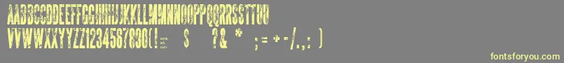 TheSickmen Font – Yellow Fonts on Gray Background