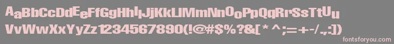 BabyRegularTtnorm Font – Pink Fonts on Gray Background
