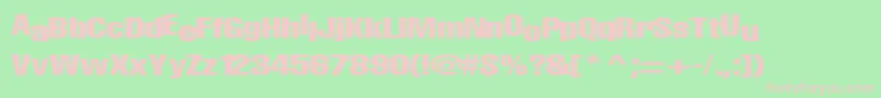BabyRegularTtnorm Font – Pink Fonts on Green Background