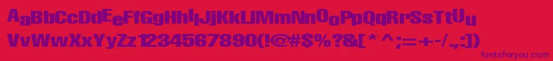 BabyRegularTtnorm Font – Purple Fonts on Red Background