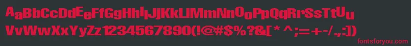 BabyRegularTtnorm Font – Red Fonts on Black Background