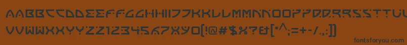 FranoschLtBold Font – Black Fonts on Brown Background