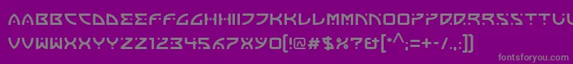 フォントFranoschLtBold – 紫の背景に灰色の文字