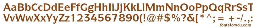 ItcsymbolstdBold Font – Brown Fonts on White Background