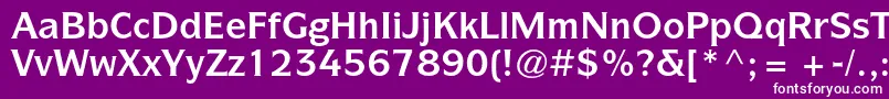 ItcsymbolstdBold Font – White Fonts on Purple Background