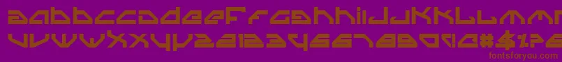 SpylordBold Font – Brown Fonts on Purple Background