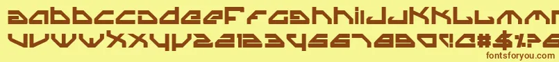 SpylordBold Font – Brown Fonts on Yellow Background