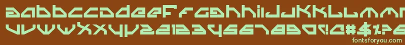 SpylordBold Font – Green Fonts on Brown Background