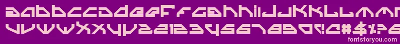 Weitere Informationen zur SpylordBold-Schriftart SpylordBold-Schriftart – Rosa Schriften auf violettem Hintergrund