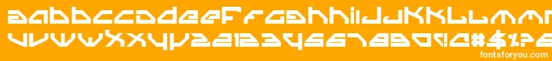 SpylordBold Font – White Fonts on Orange Background