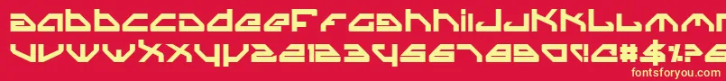 SpylordBold Font – Yellow Fonts on Red Background