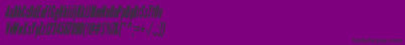 fuente LeaguegothicCondensedItalicWebfont – Fuentes Negras Sobre Fondo Morado