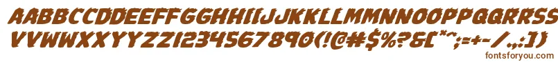 Johnnytorchexpandital Font – Brown Fonts on White Background