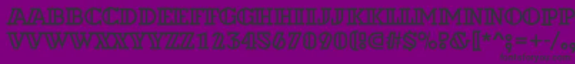 ADexterotlrough Font – Black Fonts on Purple Background