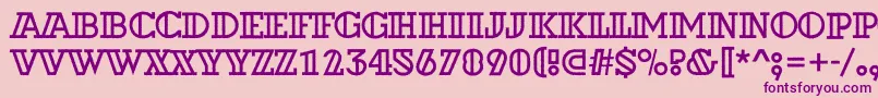 ADexterotlrough Font – Purple Fonts on Pink Background