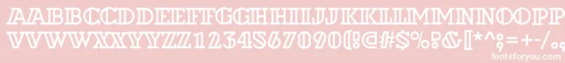 ADexterotlrough Font – White Fonts on Pink Background